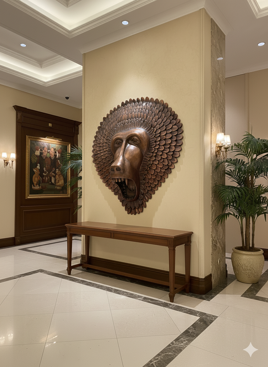 Brass Wall Art The One Hotel Canggu