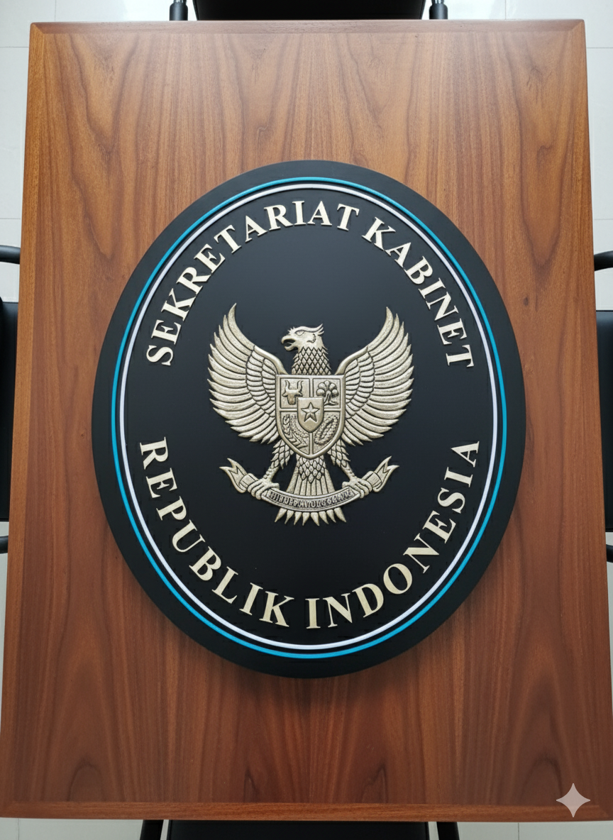 Logo Wall Art Sekretariat Negara RI